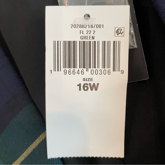 Lauren Ralph Lauren Tartan Plaid Blazer Jacket Wool Blend Bullion Patch 16W NWT - Picture 13 of 15